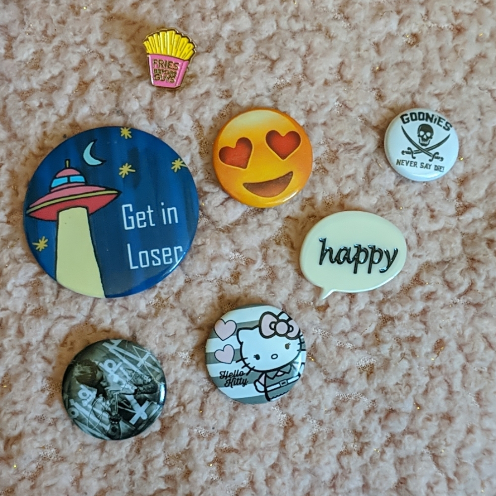 $3 EACH - Assorted Pins/Buttons
